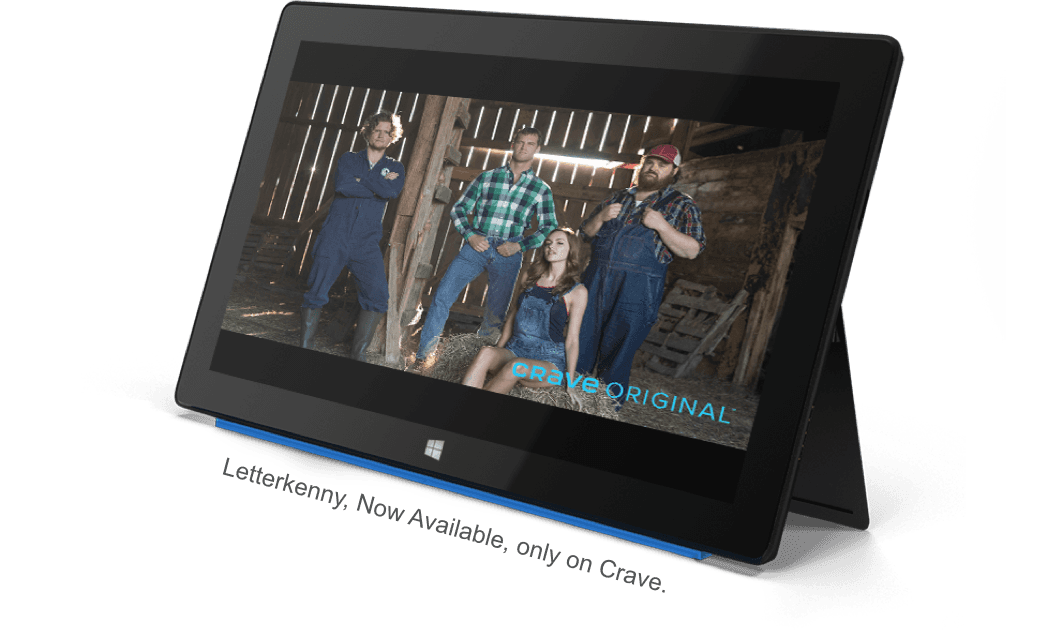 Letterkenny. Now available, only on Crave.