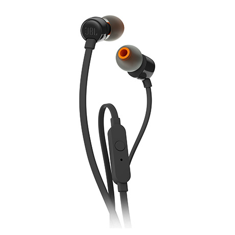 Image 1 of JBL T110 corded in-ear headphones (black)