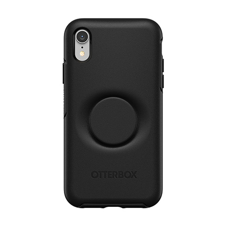 Otter + Pop Symmetry case (black) for iPhone XR