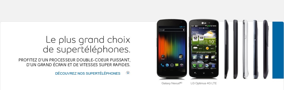 Le plus grand choix de supertéléphones.