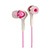 Casque d'�coute Smokin' Buds, de SkullCandy (rose, 3,5 mm)