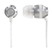 Casque d'�coute Ink'd, de SkullCandy (argent, 3,5 mm)