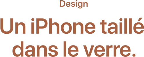Un iPhone taillé dans le verre.