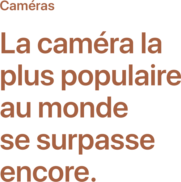 La caméra la plus populaire au monde se surpasse encore.