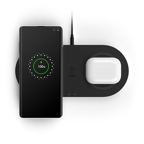 Image 2 of Belkin BOOST CHARGE dual 10W wireless charging pad