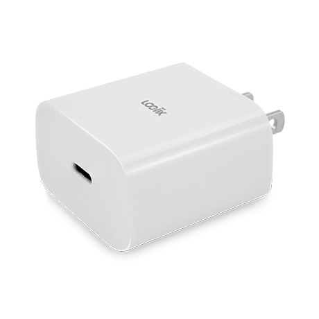 Image numéro 1 de Chargeur mural LOGiiX Power Cube de 20 W avec port USB-C (blanc)