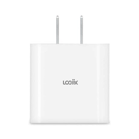 Image numéro 2 de Chargeur mural LOGiiX Power Cube de 20 W avec port USB-C (blanc)