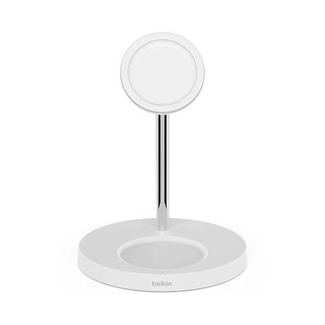 Belkin 2-in-1 wireless charger with MagSafe (white)