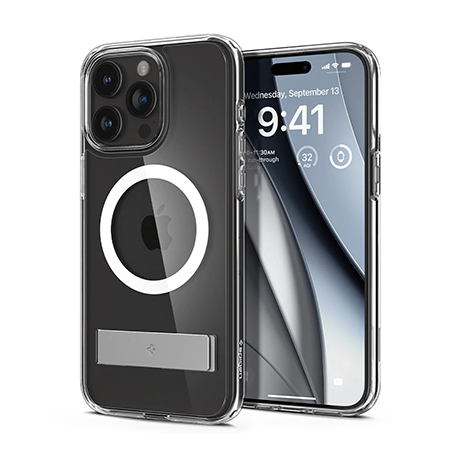 Étui Spigen Slim Armor avec MagSafe (transparent) pour iPhone 15 Pro