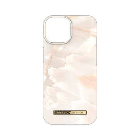 Étui imprimé iDeal of Sweden avec MagSafe (marbre rose) pour iPhone 15