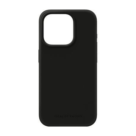Étui en silicone iDeal of Sweden avec MagSafe (noir) pour iPhone 15 Pro