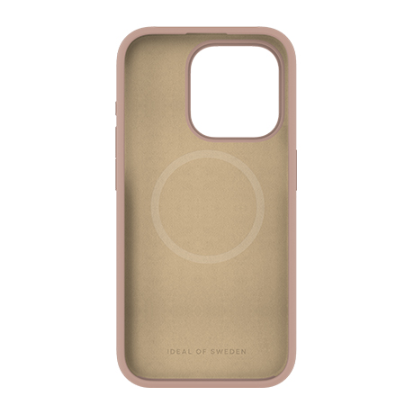 Image numéro 2 de Étui en silicone iDeal of Sweden avec MagSafe (rose pâle) pour iPhone 15 Pro