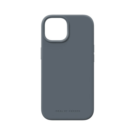 Étui en silicone iDeal of Sweden avec MagSafe (bleu minuit) pour iPhone 15