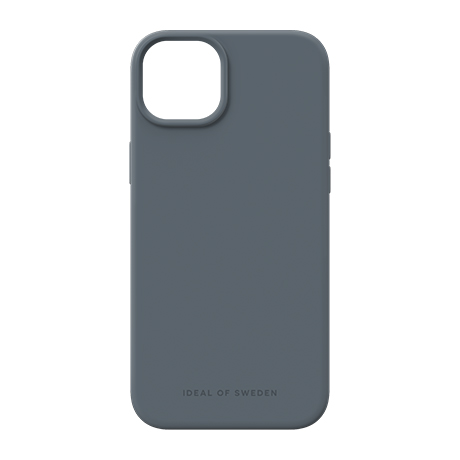 Étui en silicone iDeal of Sweden avec MagSafe (bleu minuit) pour iPhone 15 Plus