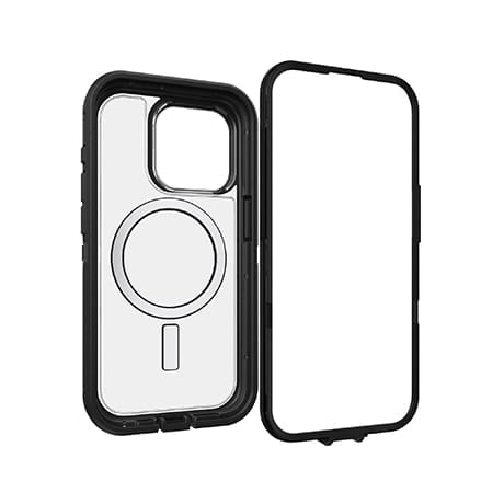 Image numéro 3 de Étui OtterBox Defender XT (transparent/noir) pour iPhone 15 Pro