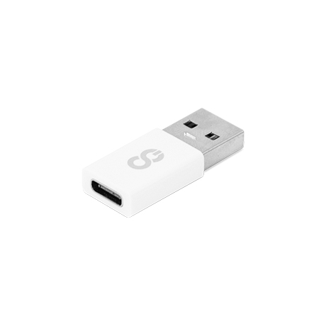 LOGiiX USB-A to USB-C adapter (white)