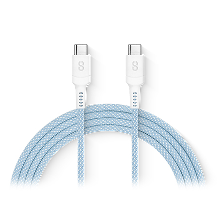 Câble USB-C LOGiiX Vibrance Connect 100W (bleu)