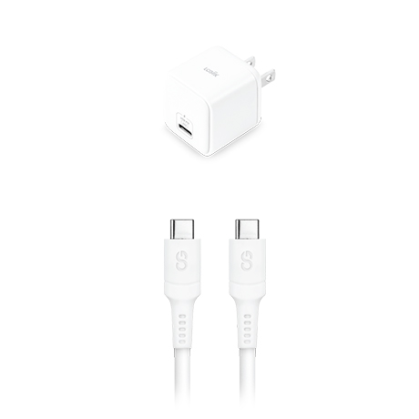 Trousse d’accessoires essentiels de chargement LOGiiX (USB-C, blanc)