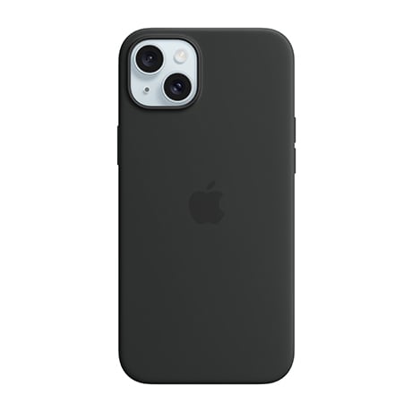 Apple Silicone Case with MagSafe (black) for iPhone 15 Plus