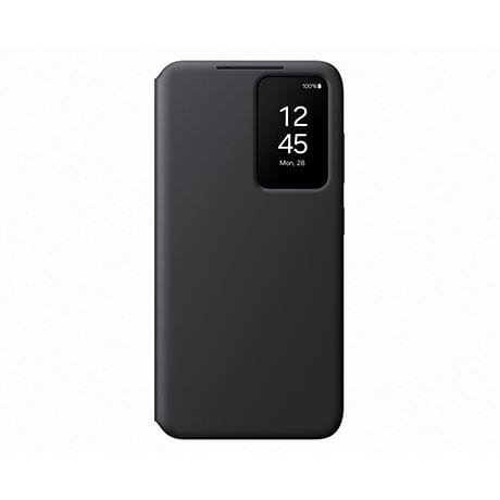 Étui Smart View de type portefeuille de Samsung (noir) pour Samsung Galaxy S24