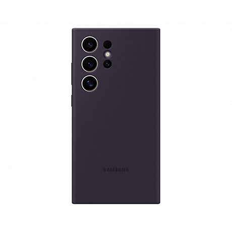 Étui en silicone de Samsung (violet foncé) pour Samsung Galaxy S24 Ultra