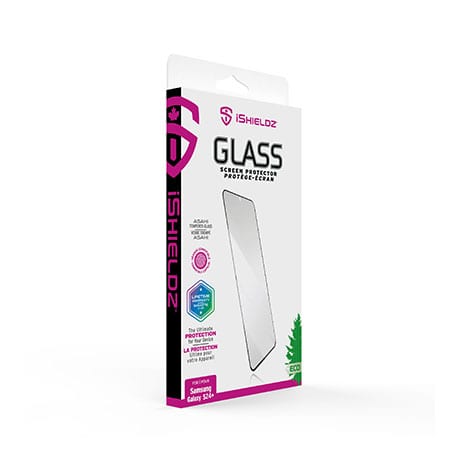 Image 1 of iShieldz tempered glass screen protector for Samsung Galaxy S24+