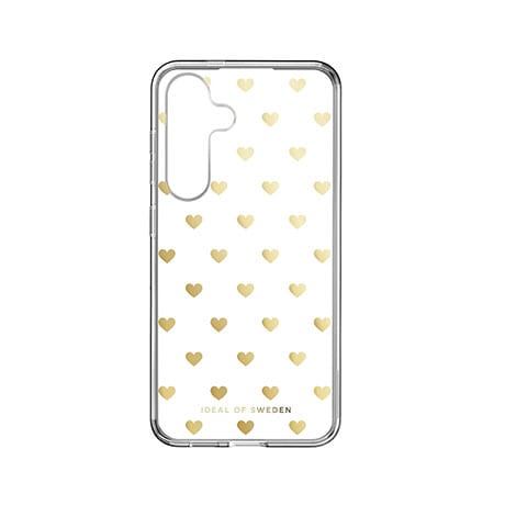 Image 1 of iDeal of Sweden clear case (golden hearts) for Samsung Galaxy S24