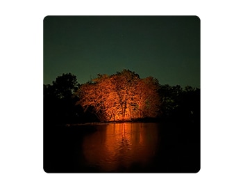 Le nouvel appareil photo principal de 48 Mp prend des photos et des vidéos vives et nettes sans flash, bien après la tombée de la nuit.