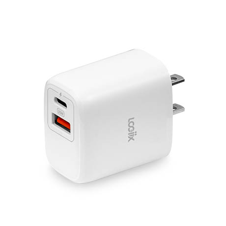 LOGiiX Power Cube 20 Duo wall charger (white)