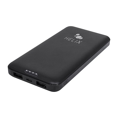 Helix Turbovolt+ 10,000 mAh power bank (black)