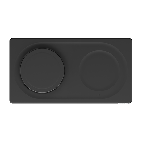 Image numéro 2 de Tapis de recharge sans fil Belkin BoostCharge Pro 2-en-1 avec MagSafe (15 W, noir)