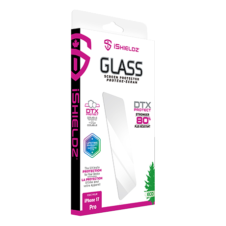iShieldz tempered glass screen protector for iPhone 17 Pro
