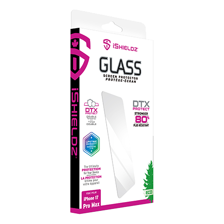 Écran protecteur iShieldz en verre trempé pour iPhone 17 Pro Max