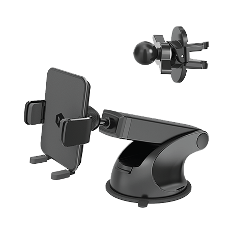 Mighty Mount Simpl Cradle Universal Car Mount bundle (black)