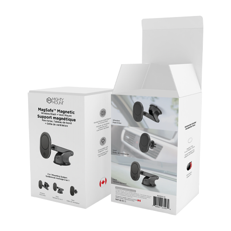 Image 3 of Mighty Mount Magsafe Magnetic Car Mount bundle (black)