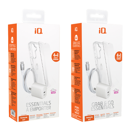 Trousse d’accessoires essentiels iQ pour le Samsung Galaxy A17