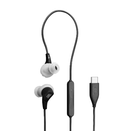 JBL Endurance Run 3C USB-C wired earbuds (black)