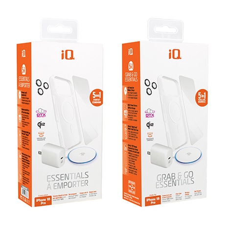 iQ Essentials Kit for iPhone 18 Pro (clear case)