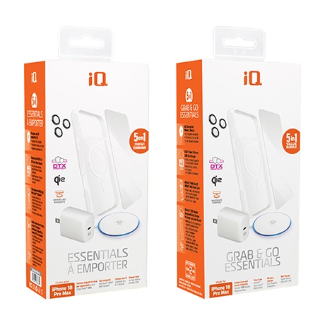 iQ Essentials Kit for iPhone 18 Pro Max (clear case)