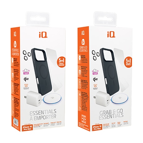 iQ Essentials Kit for iPhone 18 Pro Max (black case)