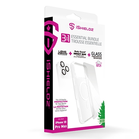 iShieldz three-piece bundle for iPhone 18 Pro Max