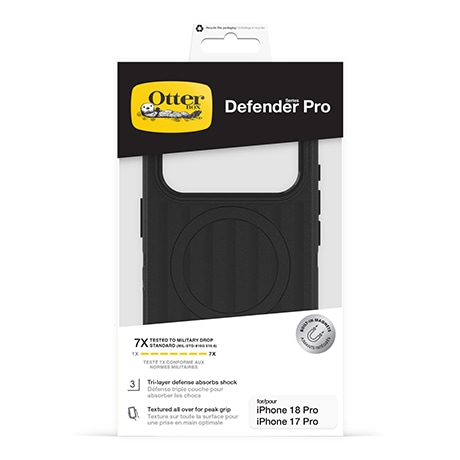 OtterBox Defender Pro case with MagSafe (black) for iPhone 18 Pro/17 Pro