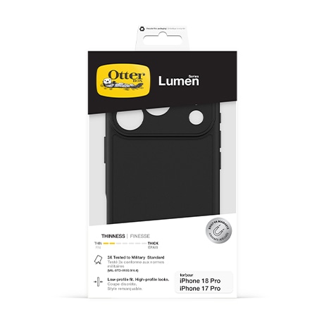 OtterBox Lumen case (black) for iPhone 18 Pro/17 Pro