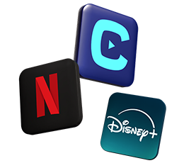 Get Crave, Netflix and Disney+ in a bundle and save over 20%.