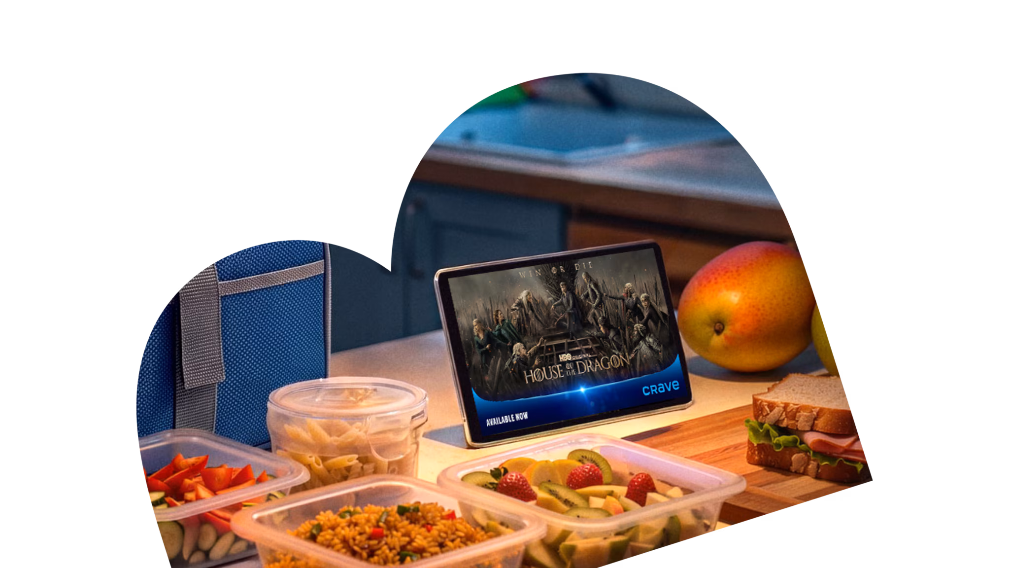 Behind lots of lunch prep is lots of binge-watching.