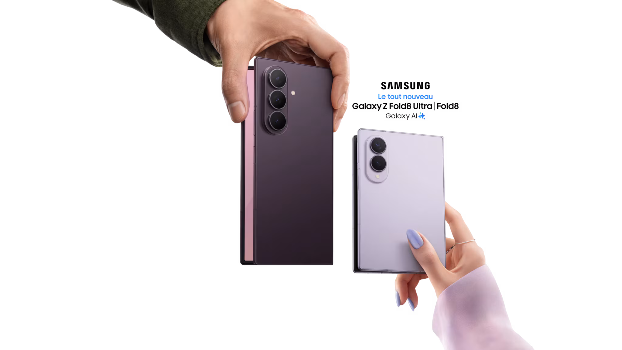 Samsung Galaxy Z Fold 8 Ultra et Fold 8, avec Galaxy AI