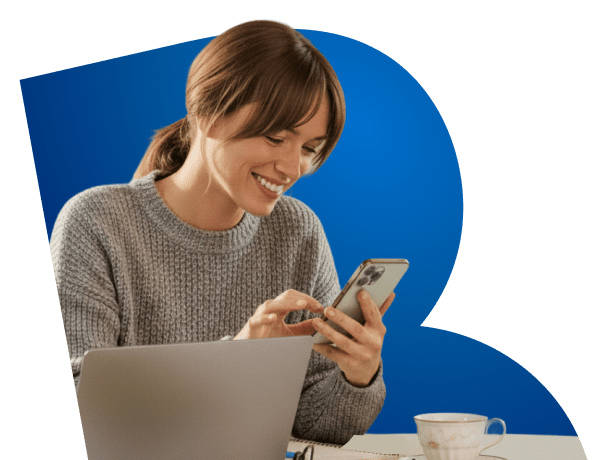 Bell Black Friday 2025 banner with smiling woman