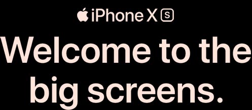 Welcome to the big screens with iPhone XS.