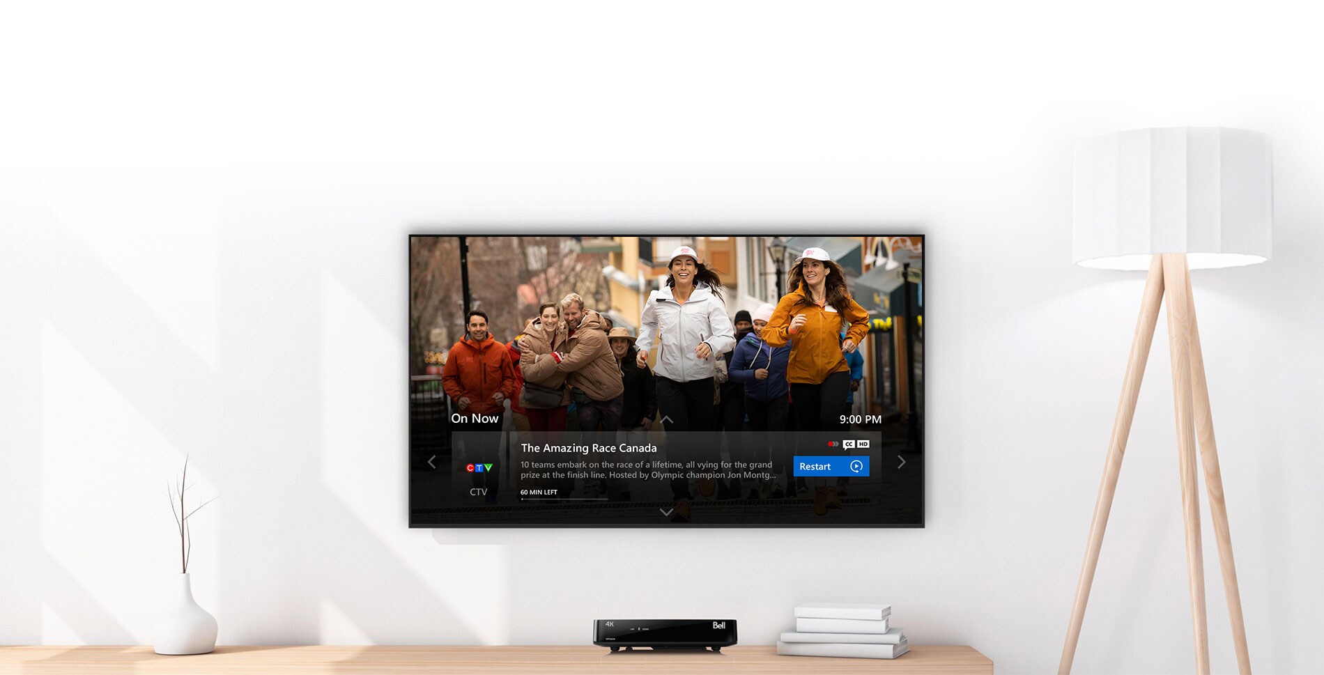tv and receiver