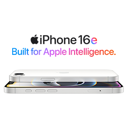 iPhone 16e Built for Apple Intelligence.